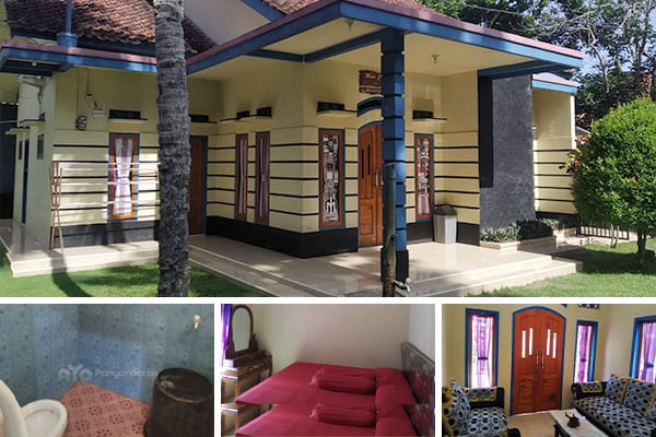 Homestay di Batukaras 4 Kamar Tidur AC Kapasitas Hingga 23 Orang